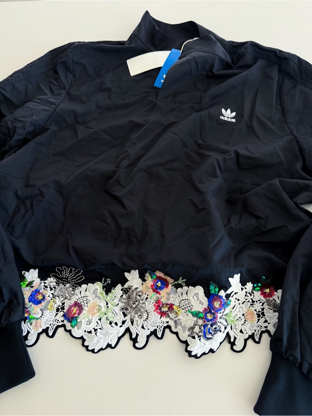 Nwt Adidas x dry clean only blouson top sz S - Picture 5 of 8